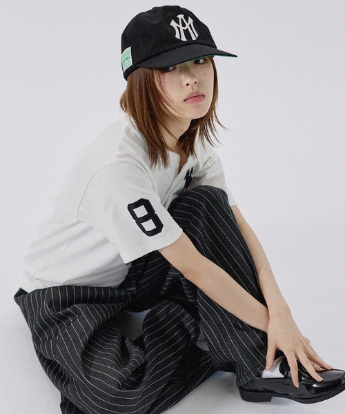 MSG(エムエスジー)の「ポニーグラフィックヘンリーネック半袖コットンTシャツ(Tシャツ/カットソー・メンズ・ピンク/ネイビー/ワイン/ホワイト/ブラック・XL/S/M/L)」の8枚目の写真