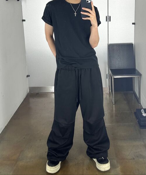 KICHUL(キチョル)の「Routine Two Tuck Sweat Pants (Black)(その他パンツ・メンズ・その他・SMALL/MEDIUM/LARGE)」の5枚目の写真