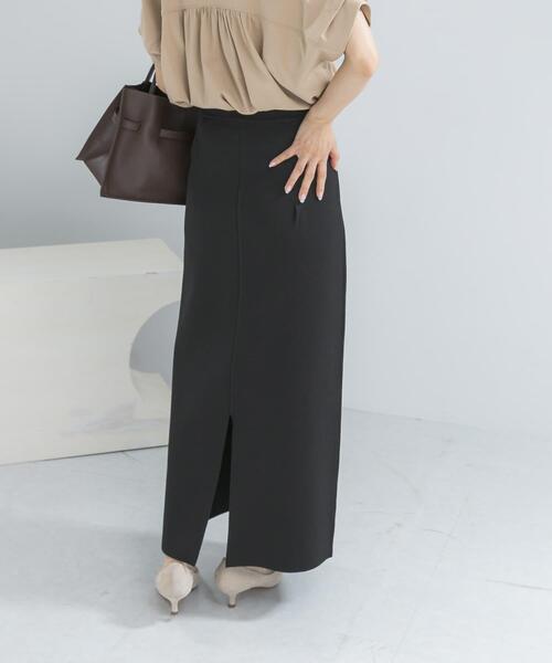 URBAN RESEARCH ROSSO WOMEN(アーバンリサーチ ロッソ)の「ウォッシャブルニットストレートスカート(スカート・レディース・ブラック/ブラウン・FREE)」の21枚目の写真