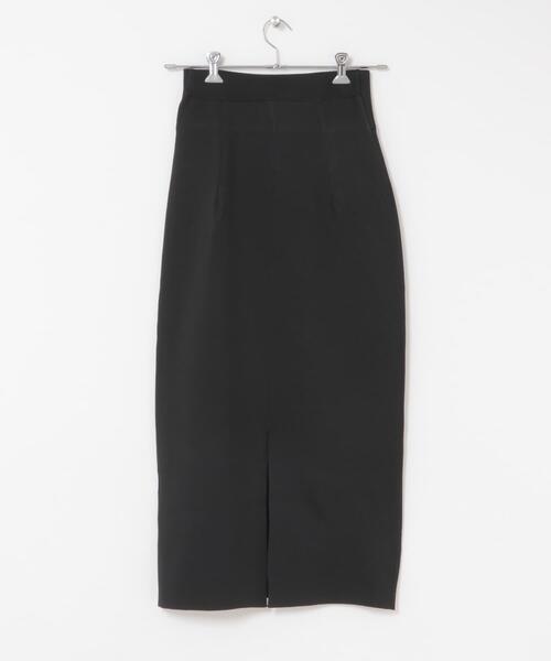 URBAN RESEARCH ROSSO WOMEN(アーバンリサーチ ロッソ)の「ウォッシャブルニットストレートスカート(スカート・レディース・ブラック/ブラウン・FREE)」の7枚目の写真