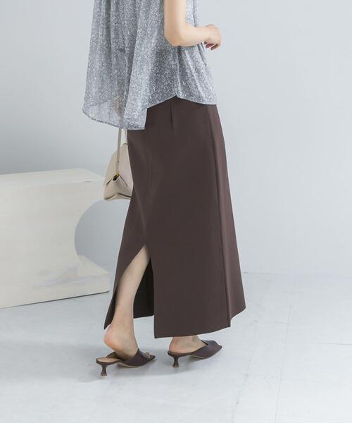 URBAN RESEARCH ROSSO WOMEN(アーバンリサーチ ロッソ)の「ウォッシャブルニットストレートスカート(スカート・レディース・ブラック/ブラウン・FREE)」の12枚目の写真
