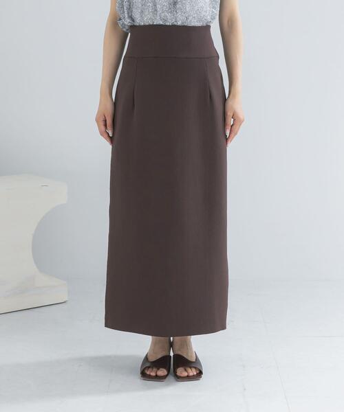 URBAN RESEARCH ROSSO WOMEN(アーバンリサーチ ロッソ)の「ウォッシャブルニットストレートスカート(スカート・レディース・ブラック/ブラウン・FREE)」の15枚目の写真