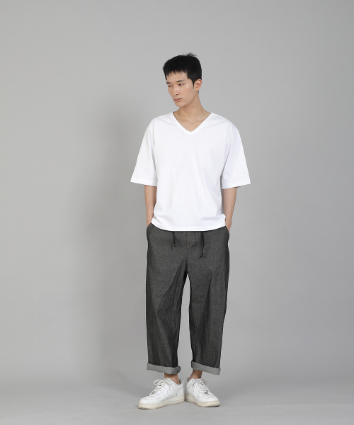 SAINTCREW（セントクルー）の「無地Vネック16sコットン5部半袖TシャツV-8A01ホワイト（Tシャツ/カットソー・メンズ・その他・LARGE/XXXX-LARGE/MEDIUM/X-LARGE/XX-LARGE/XXX-LARGE）」の15枚目の写真
