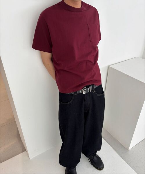 URBANSTOFF(アーバンストッフ)の「クロップボックスTシャツ(バーガンディ)(Tシャツ/カットソー・レディース・その他・MEDIUM/LARGE)」の5枚目の写真