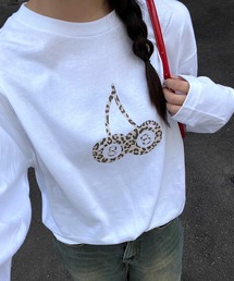 ヒョウ柄ロンT/長袖Tシャツ(hsyd)