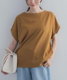 URBAN RESEARCH DOORS | ドライコットンボートネックプルオーバー｜UVカット/日除け/接触冷感/Tシャツ(Tシャツ/カットソー)
