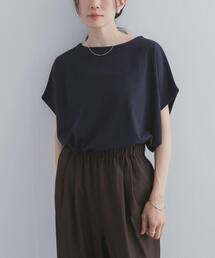 URBAN RESEARCH DOORS | ドライコットンボートネックプルオーバー｜UVカット/日除け/接触冷感/Tシャツ(Tシャツ/カットソー)
