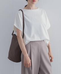 ドライコットンボートネックプルオーバー|UVカット/日除け/接触冷感/Tシャツ