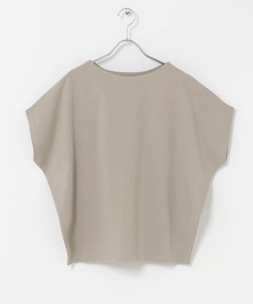 URBAN RESEARCH DOORS(アーバンリサーチドアーズ)の「ドライコットンボートネックプルオーバー|UVカット/日除け/接触冷感/Tシャツ(Tシャツ/カットソー・レディース・ネイビー/グリーン系その他/グレー系その他/オフホワイト・FREE)」の20枚目の写真