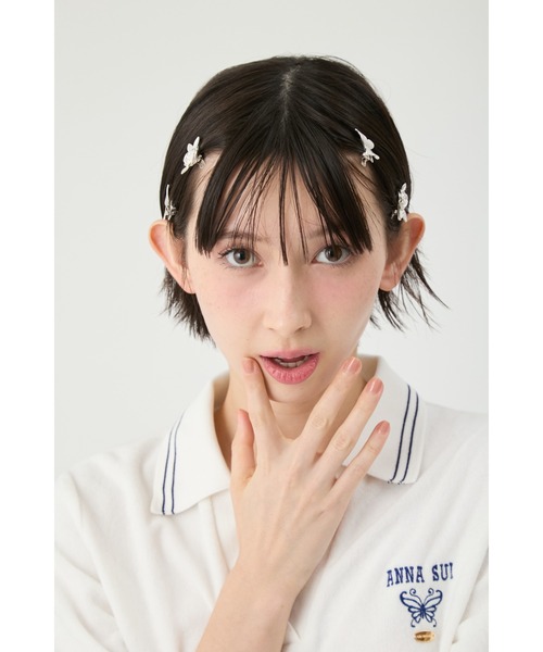 LILY BROWN×ANNA SUI】バタフライ＆ローズヘアクリップセット