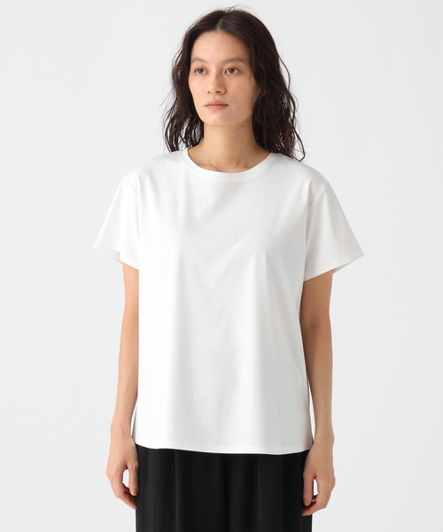 Elura(エルーラ)の「≪接触冷感≫冷感コンパクトT/1049325(Tシャツ/カットソー・レディース・ホワイト/ネイビー・FREE)」の18枚目の写真