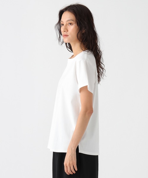 Elura(エルーラ)の「≪接触冷感≫冷感コンパクトT/1049325(Tシャツ/カットソー・レディース・ホワイト/ネイビー・FREE)」の19枚目の写真