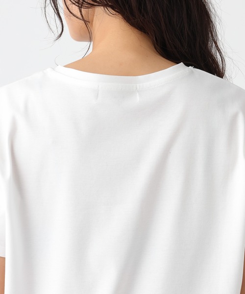 Elura(エルーラ)の「≪接触冷感≫冷感コンパクトT/1049325(Tシャツ/カットソー・レディース・ホワイト/ネイビー・FREE)」の22枚目の写真