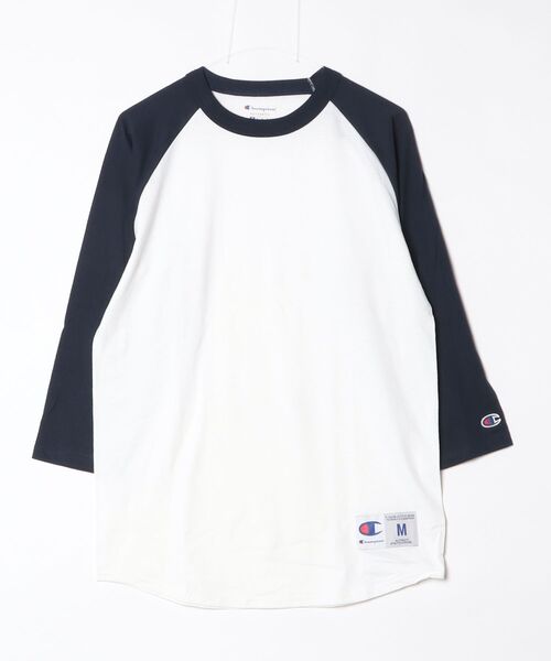 Champion（チャンピオン）の「【T21】【Champion/チャンピオン】5.2oz RAGLAN T-SHIRTS A-T1397（Tシャツ/カットソー・メンズ・マルーン/ブラック/ネイビー/グリーン・MEDIUM/SMALL/LARGE）」の4枚目の写真
