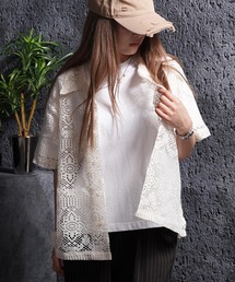 透かし編み シアーシャツ / Openwork Sheer Shirt