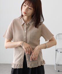 【WEB限定】メランジメッシュ半袖シャツ