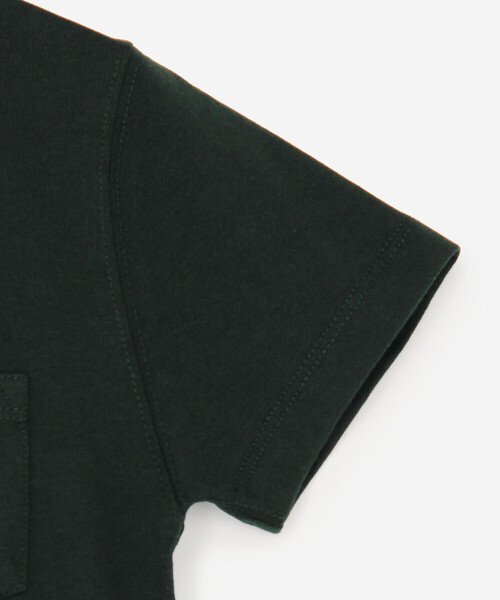 DANTON(ダントン)の「DANTON | キッズ ポケットTシャツ SOLID(Tシャツ/カットソー・キッズ・ホワイト系その他/ダークグリーン・135/115/125/105)」の6枚目の写真
