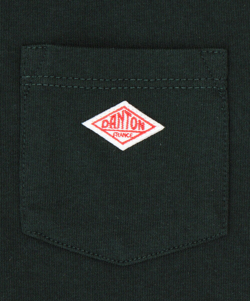 DANTON(ダントン)の「DANTON | キッズ ポケットTシャツ SOLID(Tシャツ/カットソー・キッズ・ホワイト系その他/ダークグリーン・135/115/125/105)」の8枚目の写真