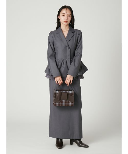 FRAY I.D（フレイアイディー）の「ハイウエストＩラインスカート（スカート・レディース・ブラック/ブラウン/グレー・0/1）」の11枚目の写真