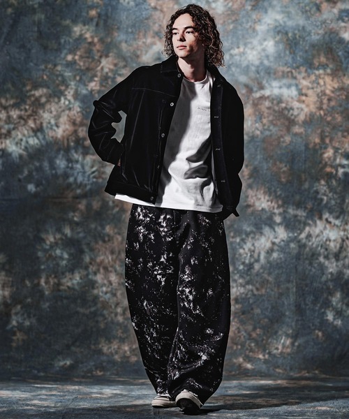 Jih Nunc（ジーヌンク）の「mj11754-ベルベットトラックジャケット(JIH-R1223)（その他アウター・メンズ・ダークグリーン/ネイビー/ブラック・S/L/M）」の4枚目の写真