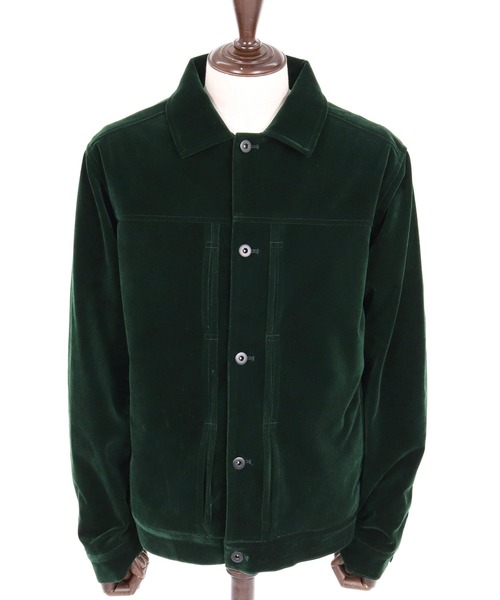 Jih Nunc（ジーヌンク）の「mj11754-ベルベットトラックジャケット(JIH-R1223)（その他アウター・メンズ・ダークグリーン/ネイビー/ブラック・S/L/M）」の21枚目の写真