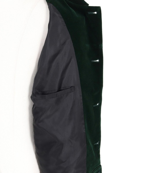 Jih Nunc（ジーヌンク）の「mj11754-ベルベットトラックジャケット(JIH-R1223)（その他アウター・メンズ・ダークグリーン/ネイビー/ブラック・S/L/M）」の20枚目の写真