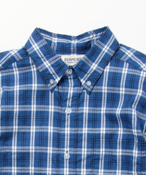 BEAMS BOY(ビームスボーイ)の「BEAMS BOY / タータン ボタンダウン ショートスリーブ(シャツ/ブラウス・レディース・ホワイト/ブルー/ネイビー・ONE SIZE)」の11枚目の写真