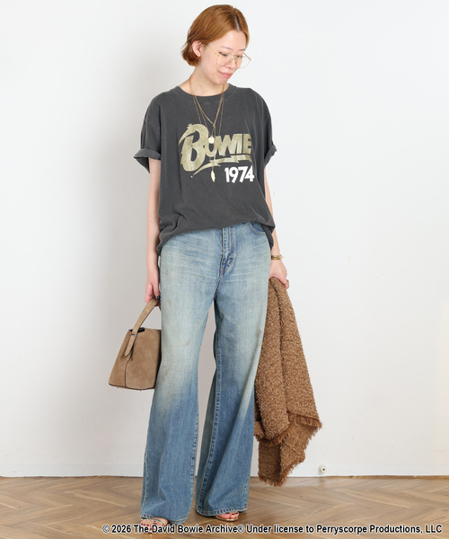 GOOD ROCK SPEED(グッドロックスピード)の「【GOOD ROCK SPEED / グッドロックスピード】DAVID BOWIE 1974 T-sh(Tシャツ/カットソー・レディース・ブラック系その他・FREE)」の21枚目の写真