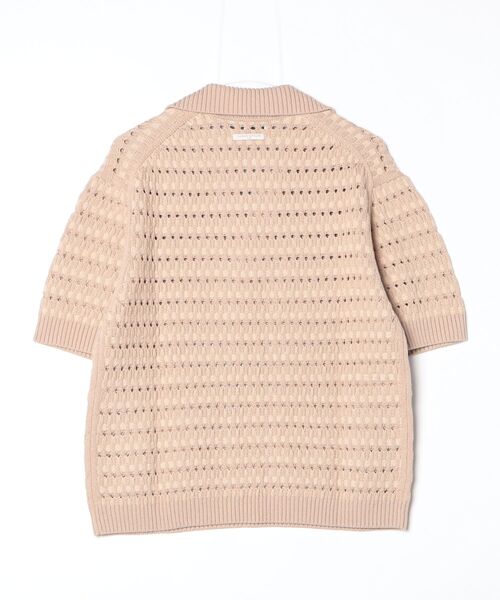 Maison Kitsune（メゾンキツネ）の「BASKET WEAVE KNITTED POLO（ポロシャツ・メンズ・ライトベージュ・XS/S）」の9枚目の写真