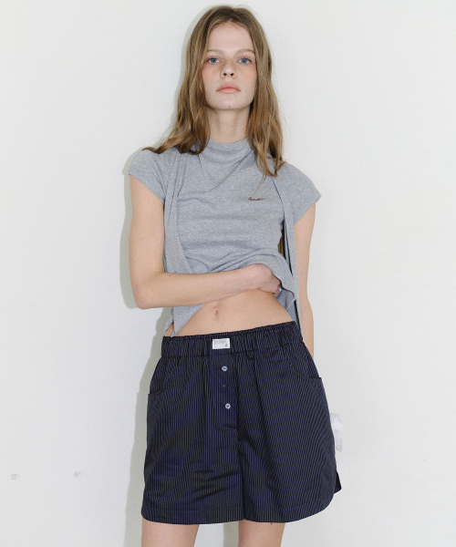 EN OR（エンオール）の「[CORE] STRIPE COTTON TRUNK PANTS - NAVY（その他パンツ・レディース・その他・FREE）」の4枚目の写真
