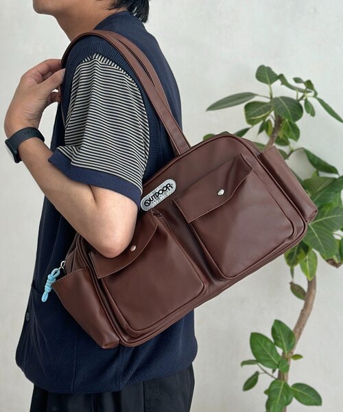OUTDOOR PRODUCTS（アウトドアプロダクツ）の「ボストンバッグ（トートバッグ・メンズ・ブラウン/ブラック/ブラック系その他・FREE）」の7枚目の写真