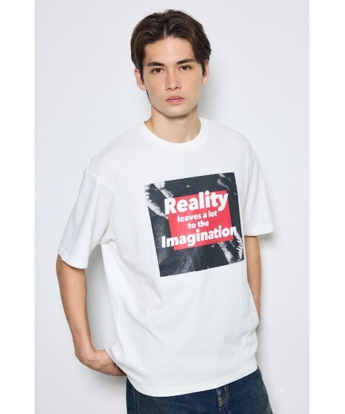 AZUL by moussy(アズールバイマウジー)の「グラフィック半袖TEE 夏服 Tシャツ(Tシャツ/カットソー・メンズ・ホワイト/ホワイト系その他/ホワイト系その他2・MEDIUM/LARGE)」の4枚目の写真
