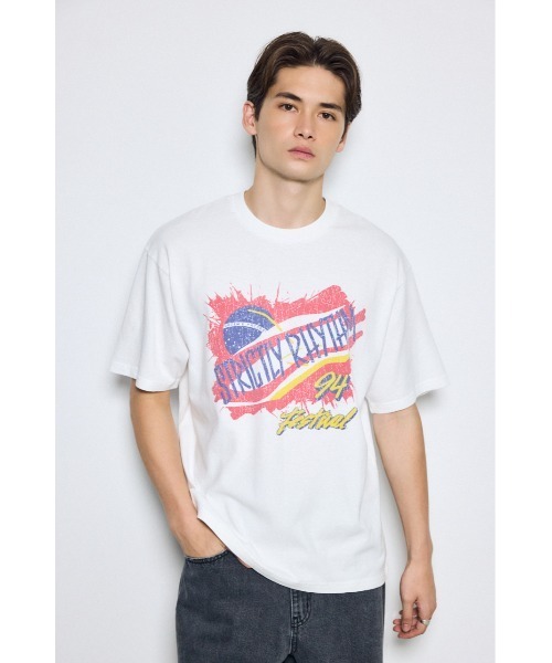 AZUL by moussy(アズールバイマウジー)の「グラフィック半袖TEE 夏服 Tシャツ(Tシャツ/カットソー・メンズ・ホワイト/ホワイト系その他/ホワイト系その他2・MEDIUM/LARGE)」の14枚目の写真
