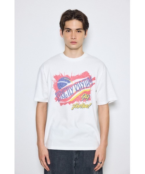 AZUL by moussy(アズールバイマウジー)の「グラフィック半袖TEE 夏服 Tシャツ(Tシャツ/カットソー・メンズ・ホワイト/ホワイト系その他/ホワイト系その他2・MEDIUM/LARGE)」の18枚目の写真