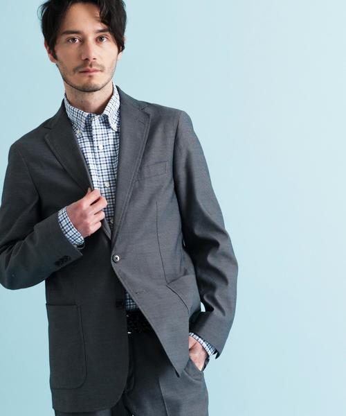 green label relaxing（グリーンレーベルリラクシング）の「KT COOLMAX BS/WE NT 2B 2PP ジャケット◆（テーラードジャケット・メンズ・グレー/ネイビー/ベージュ・SMALL/X-LARGE/MEDIUM/X-SMALL/LARGE）」の2枚目の写真