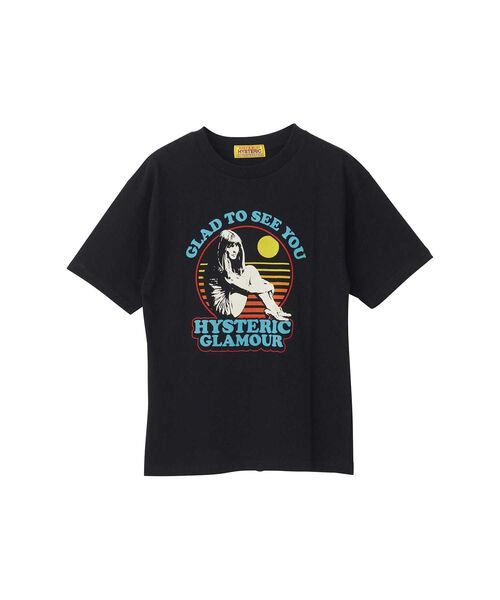 HYSTERIC GLAMOUR(ヒステリックグラマー)の「GLAD TO SEE YOU Tシャツ(Tシャツ/カットソー・レディース・カーキ/ブラック/ホワイト・FREE)」の2枚目の写真