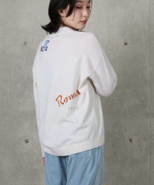 STUDIO PICONE(スタジオピッコーネ)の「カシミヤ100%ロゴデザインニット(ニット/セーター・レディース・ブラック/ライトグレー/ホワイト/キャメル・L/M)」の8枚目の写真