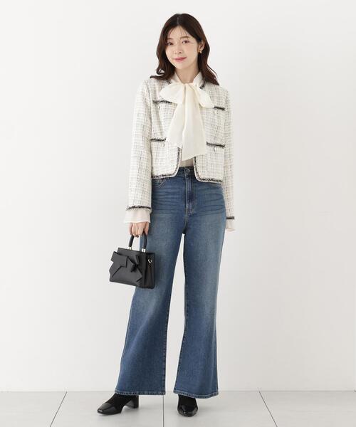 PROPORTION BODY DRESSING(プロポーションボディドレッシング)の「<a>ワイドデニム / 1216230903(デニムパンツ・レディース・ブルー系その他/ブルー・MEDIUM/P/S/SMALL)」の2枚目の写真