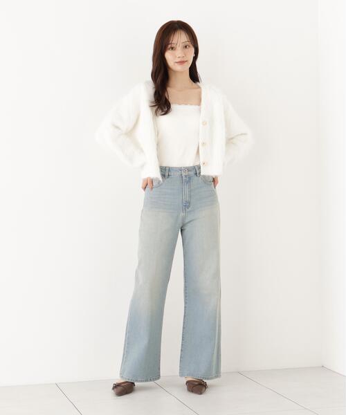 PROPORTION BODY DRESSING(プロポーションボディドレッシング)の「<a>ワイドデニム / 1216230903(デニムパンツ・レディース・ブルー系その他/ブルー・MEDIUM/P/S/SMALL)」の4枚目の写真