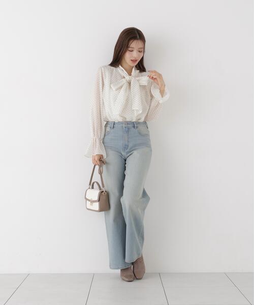 PROPORTION BODY DRESSING(プロポーションボディドレッシング)の「<a>ワイドデニム / 1216230903(デニムパンツ・レディース・ブルー系その他/ブルー・MEDIUM/P/S/SMALL)」の9枚目の写真