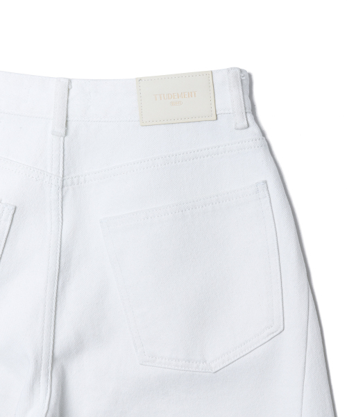 TTUDEMENT(トュードメント)の「BARREL DENIM PANTS_WHITE(デニムパンツ・レディース・その他・SMALL/MEDIUM)」の6枚目の写真