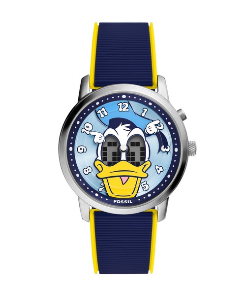 FOSSIL(フォッシル)の「フォッシル | ディズニー Disney x Fossil Donald Duck Big Tic ドナルドダック ビッグティック 限定版 腕時計 メンズ アナログ シリコン LE1233(デジタル腕時計・メンズ・ブルー・FREE)」の2枚目の写真