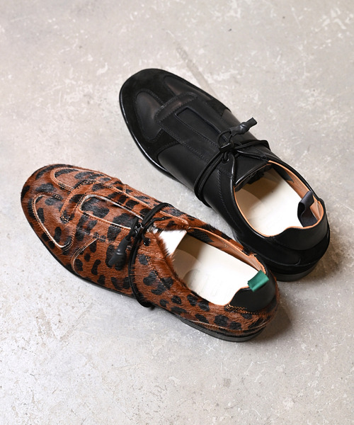 EARLE(アール)の「EARLE アール / Shoe sneaker german レオパードドレスジャーマントレーナー / ER6432(スニーカー・メンズ・レオパード・40/42/44)」の2枚目の写真