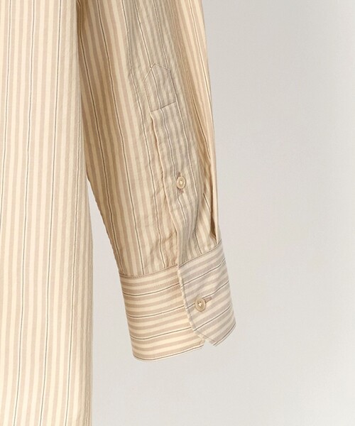 LOEFF（ロエフ）の「＜LOEFF＞ストライプ バンドカラー シャツ（シャツ/ブラウス・レディース・ナチュラル・1/0）」の7枚目の写真
