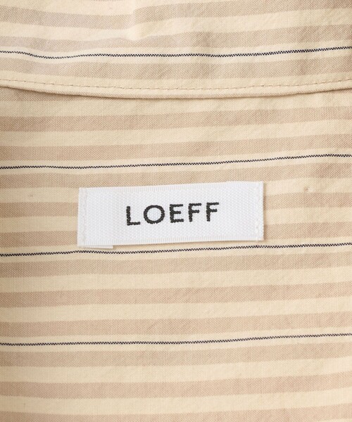 LOEFF（ロエフ）の「＜LOEFF＞ストライプ バンドカラー シャツ（シャツ/ブラウス・レディース・ナチュラル・1/0）」の12枚目の写真