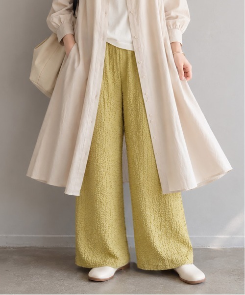and it_(アンドイット)の「リラックスパンツ(その他パンツ・レディース・ブラック/パープル/ベージュ/ブルー/グリーン・M~L)」の1枚目の写真