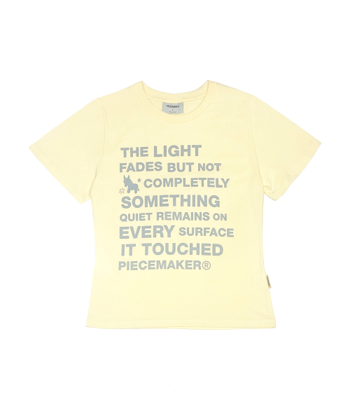 PIECEMAKER(ピースメーカー)の「ポニーレタリングスリムセミクロップT(レモン)(Tシャツ/カットソー・レディース・その他・XS/SMALL/FREE)」の2枚目の写真