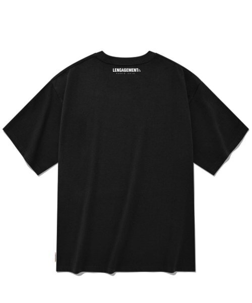 LENGAGEMENT（ランガージュマン）の「オーバーサイズストーリー ロゴ 半袖Tシャツ [ブラック]（Tシャツ/カットソー・レディース・その他・100/95）」の3枚目の写真