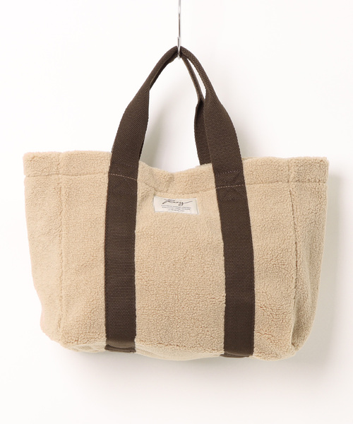ROXY(ロキシー)の「ROXY SOL AURA TOTE BAG ボアトートバッグ 【2026年秋冬モデル】(トートバッグ・レディース・ナチュラル/ブルー/ベージュ・FREE)」の1枚目の写真