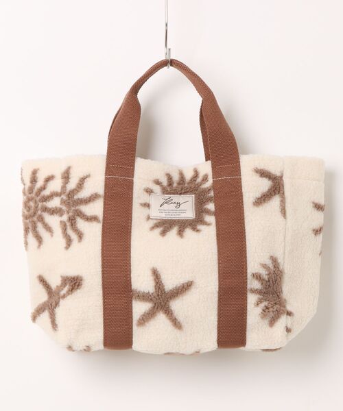 ROXY(ロキシー)の「ROXY SOL AURA TOTE BAG ボアトートバッグ 【2026年秋冬モデル】(トートバッグ・レディース・ナチュラル/ブルー/ベージュ・FREE)」の2枚目の写真
